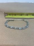 Sterling Bracelet with Safety Chain