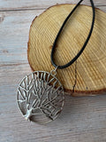 Black Corded Tree of Life Pendant Necklace (2 AVAILABLE—PRICED INDIVIDUALLY AT $10 EACH)