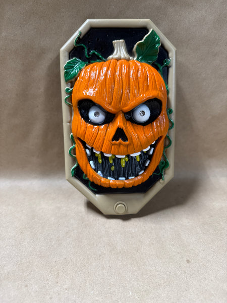 Halloween Pumpkin Doorbell WORKS — Video // Eyes Light Up