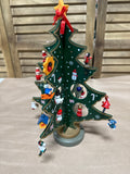 Wooden Christmas Tree With 24 Ornaments
