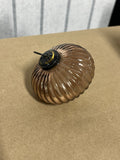 Brown Tone Glass Ornaments, 3 pc