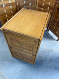 B-Oak Tone 2 Drawer File Cabinet