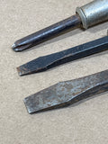 Vintage Wooden Handle Screwdrivers (3)
