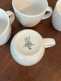 Set of 4 White Coffee Mugs, Project 62