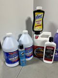 Cleaning Lot C. Most bottles at least half full