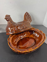Portmeirion Oven to Table Chicken Hen Egg Holder & Casserole Dish