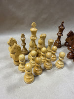 Wooden Chess Pieces With Box — 31 Pieces