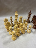 Wooden Chess Pieces With Box — 31 Pieces