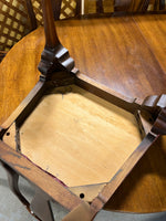 Double Pedestal Dining Table with (4) L:eaves and (8) Chairs ***HEAVY ITEM***