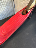 Radio Flyer Style Red Pressed Steel Vintage Push Scooter
