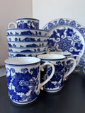 19-Piece Bombay Company Asian Garden Blue & White Chinoiserie China Set
