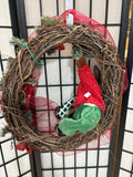 21” Stuffed Reindeer Christmas Wreath