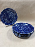 Bennington Pottery Blue Agate Plates #1629 - Set Of 5 (G) // 2 Sets Available // PRICED INDIVIDUALLY