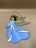 Stained Glass Hanging Angel