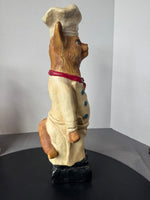 Resin Cat Chef Statue