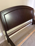 King Bed with Rails and Slats