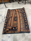Hand Woven Rug A, 75"x50"