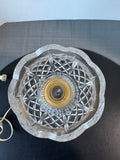 Waterford Crystal Vintage Electric Hurricane Lamp (WORKS)