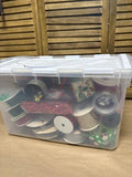 Large Bin of Ribbon & Bows