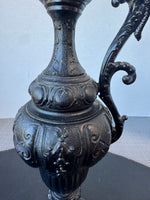 Cast Iron Vintage Dragon Handled Ewer