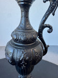 Cast Iron Vintage Dragon Handled Ewer