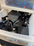 Large Lot of Assorted Legos in 2 Sterilite 3-Drawer Storage Units