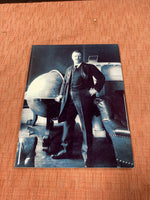 Teddy Roosevelt Next To Globe Photo Tile