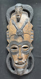African Senufo Harvest Hand Carved Vintage Wooden Mask