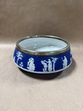 Large Wedgewood Jasperware Bowl With Silver Rim