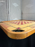Carrom Double Sided Wooden Vintage Game Board or Decor