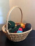 Basket of Yarn, Set of Knitting Needles
