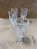 Set of 4 Mikasa Park Lane Crystal Iced Tea Goblets // 2 Sets Available // **** PRICED INDIVIDUALLY ****