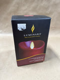 Burgundy Cinnamon Scent Luminara Flameless Candle WORKS