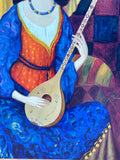 Silkscreen on Canvas Print of Russian Women by Sergey Smirnov; Signed