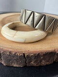 Pair of Bohemian Style Bangle Bracelets