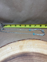 Rhinestone & Aqua Necklace