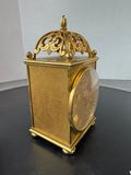 Imhof Swiss Brass Mantel Clock with Key AS IS (READ DESCRIPTION CAREFULLY)