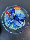 Italian Murano Tutti Frutti Domed Art Glass Paperweight