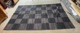 Checkered Woven Rug (B) (9'4" x 6'2")