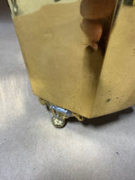 (B) Heavy Ornate Footed Brass Planter