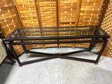 Metal and Glass Console Table  ***HEAVY ITEM*** Read Details on Pickup Policy