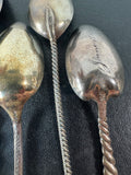 6-Piece Sterling Silver Vintage Souvenir Spoons