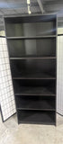 Black IKEA Bookcase A, Particle Board/Cardboard Backing