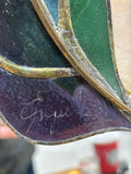 Stained Glass/Mirror; Signed