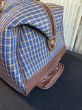 (A) London Fog Kensington Plaid Collection Wheeled Club Bag