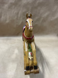 Christmas Rocking Horse Figurine