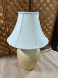 Heavyweight Pottery Lamp with Bill Blass Lamp Shade