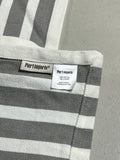 Pier 1 Imports White/Gray Striped Table Runner, 74"x14 1/2"