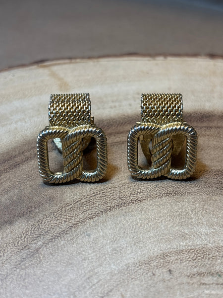 Gold Tone Cuff Links