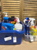 Lot of Household Cleaners - THESE ARE PREOWNED. MOST ARE 1/2 FULL TO FULL (D)